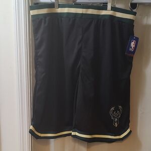 Bucks Team Logo Black Shorts